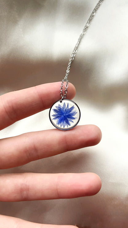 Cornflower pendants