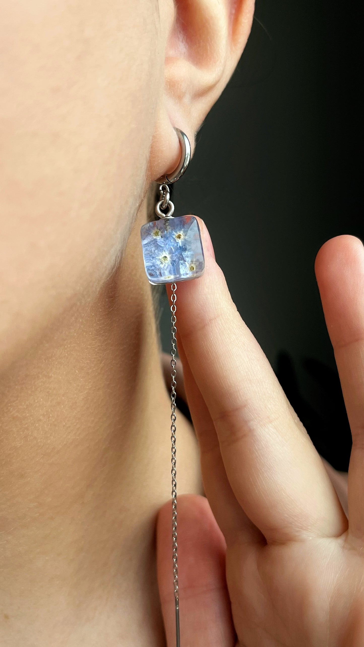 Forget-me-not earrings