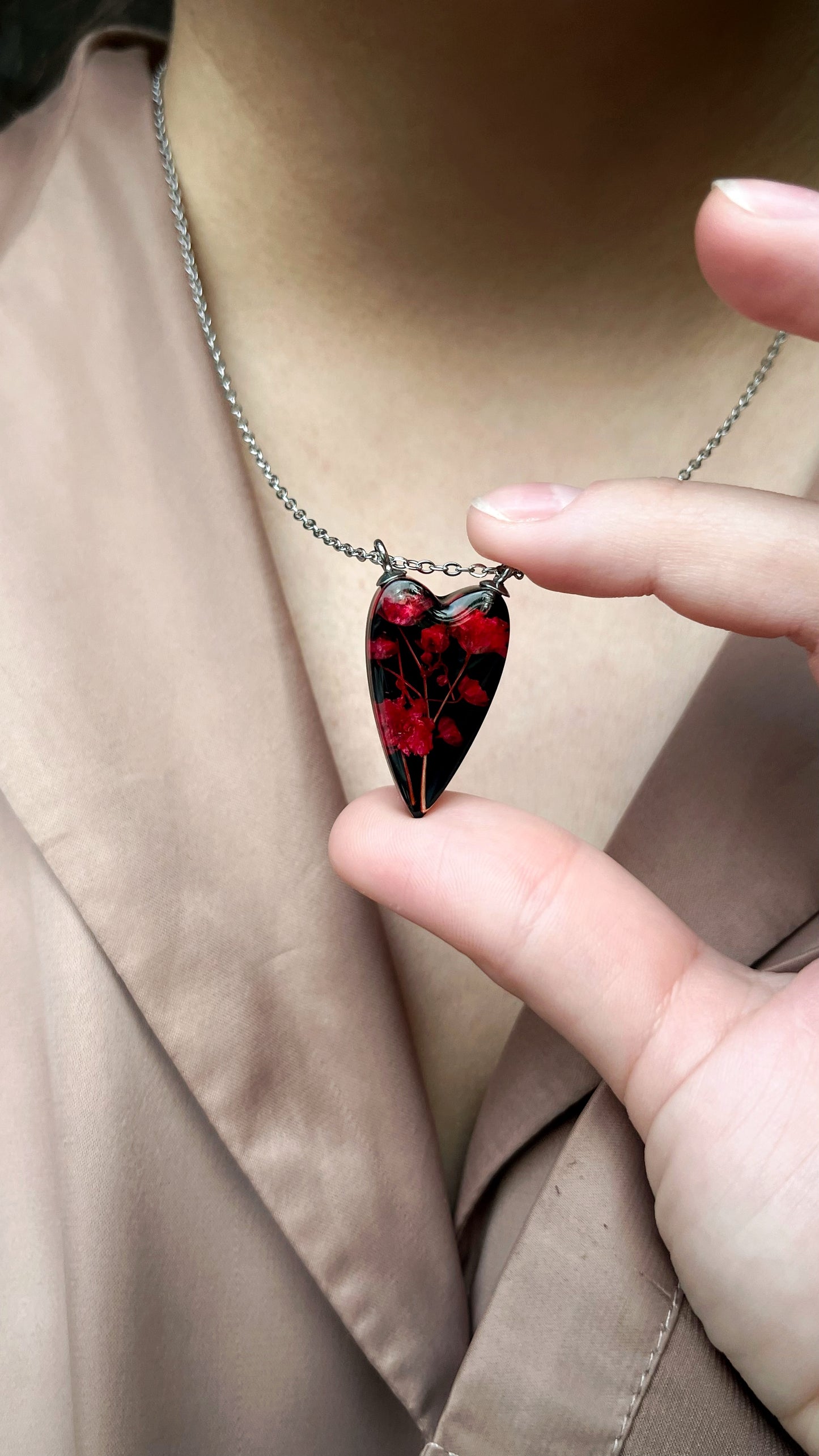 Baby’s breath pendant