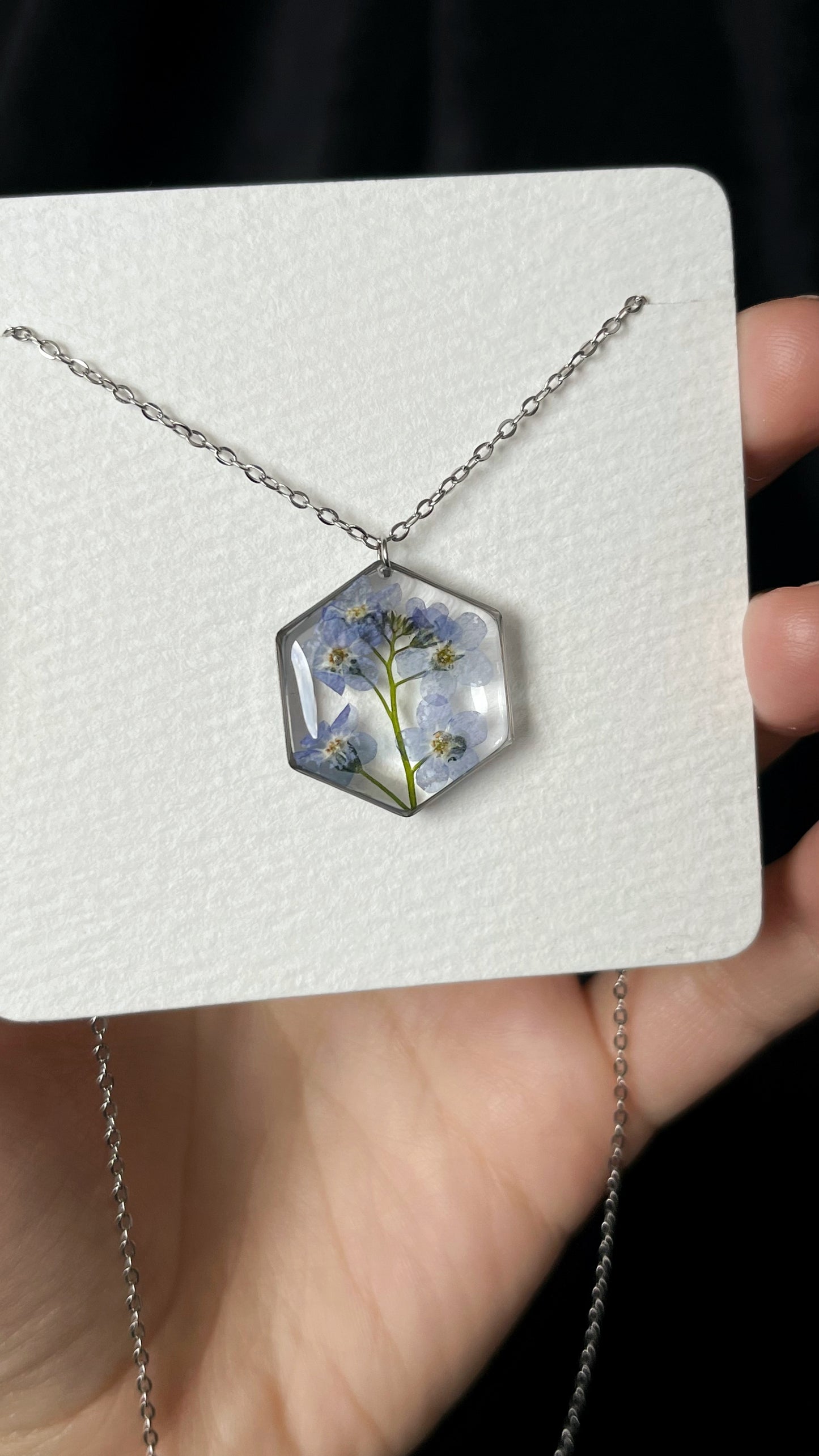 Forget-me-not pendant