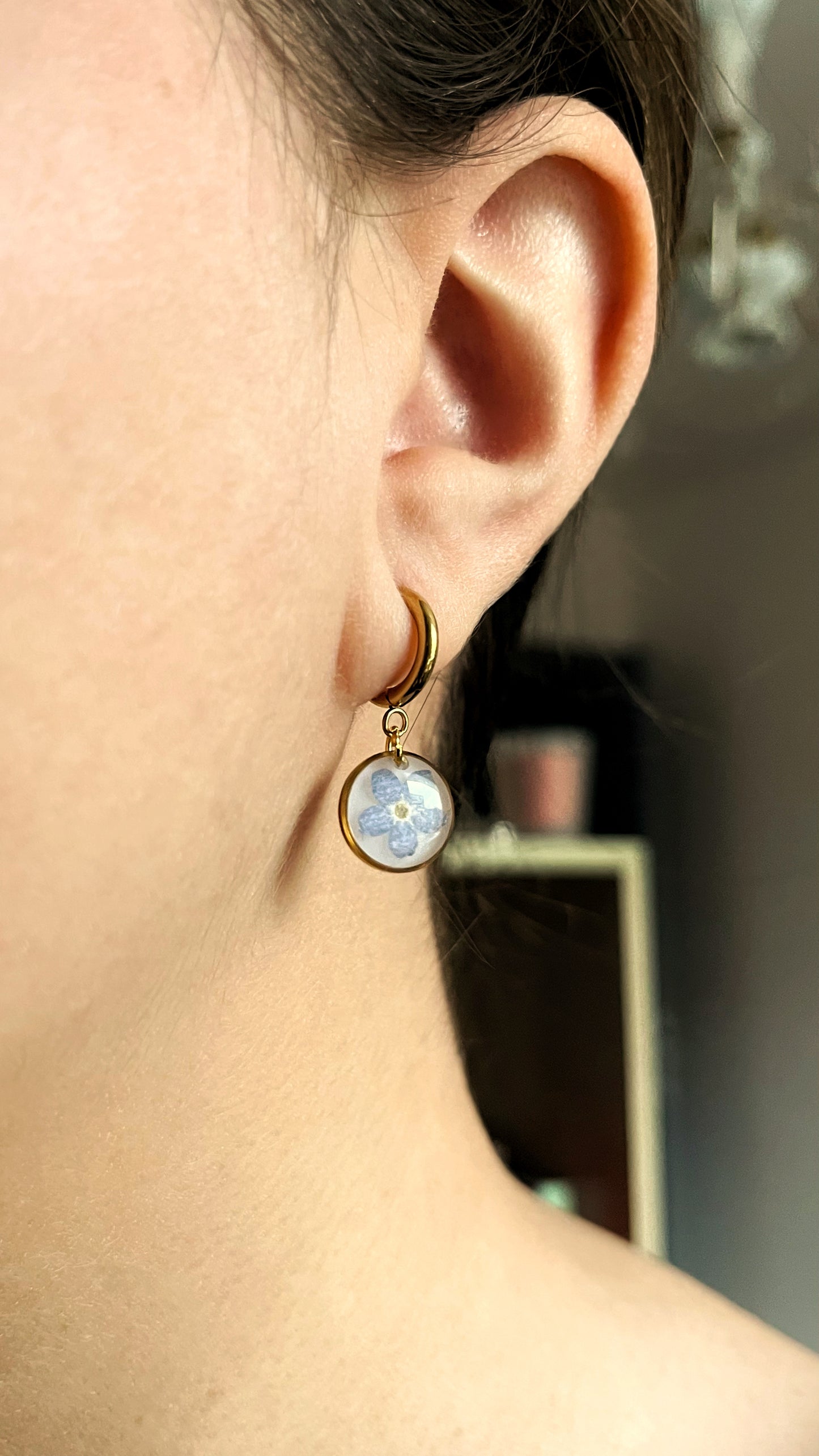 Forget-me-not earrings
