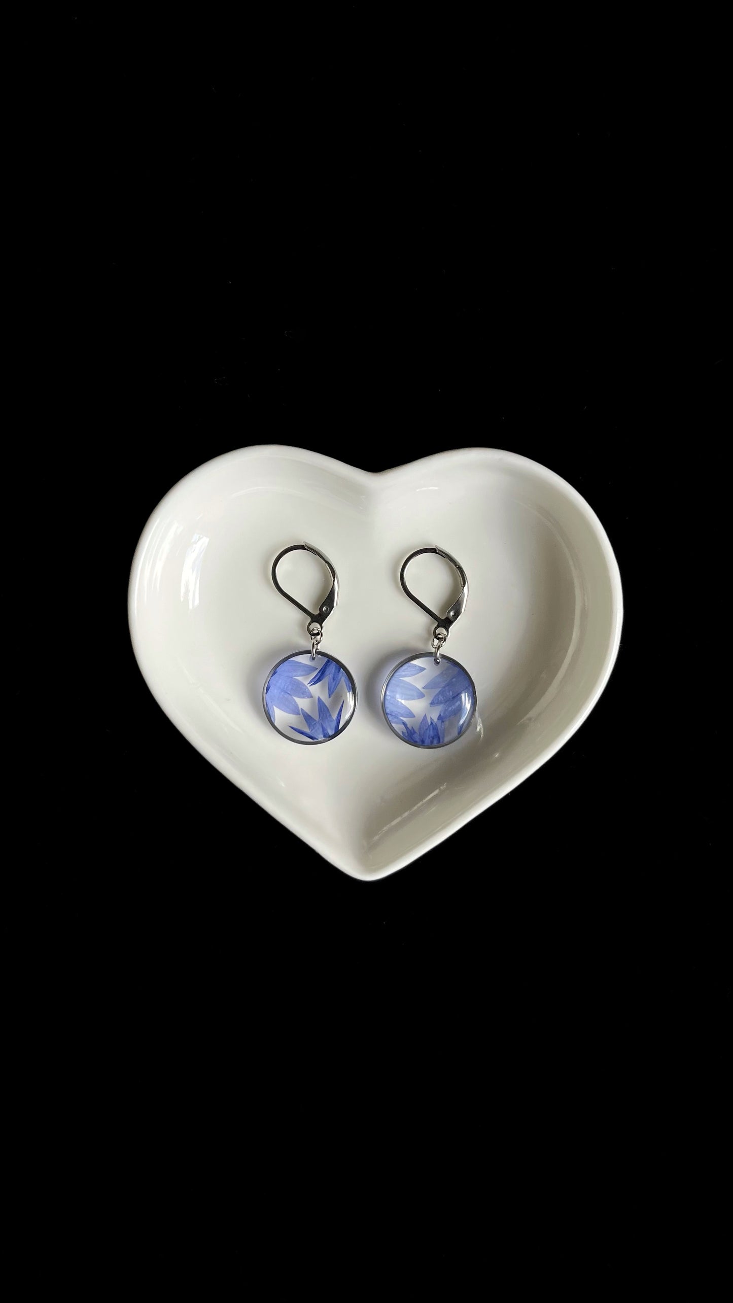 Cornflower earrings