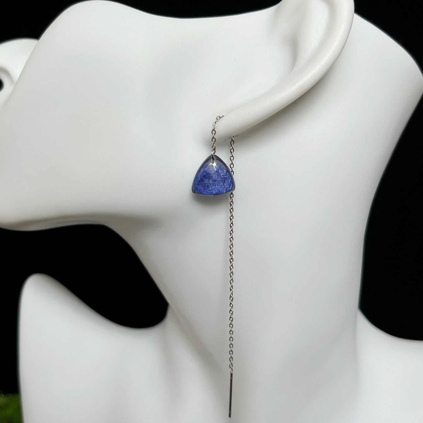 Cornflower earrings