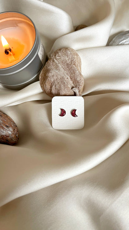 Rose stud earrings