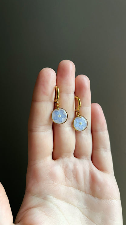 Forget-me-not earrings