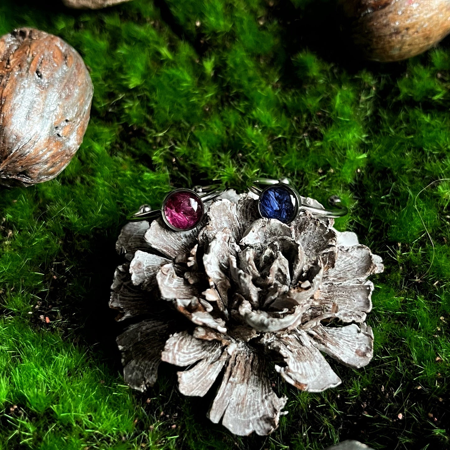 Cornflower rings