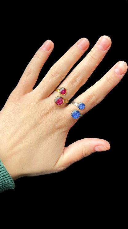 Cornflower rings