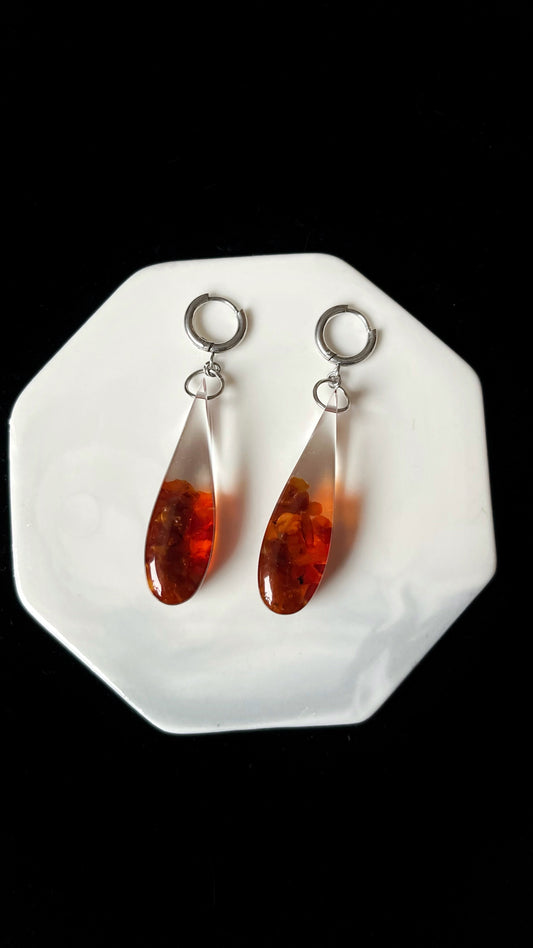 Amber earrings