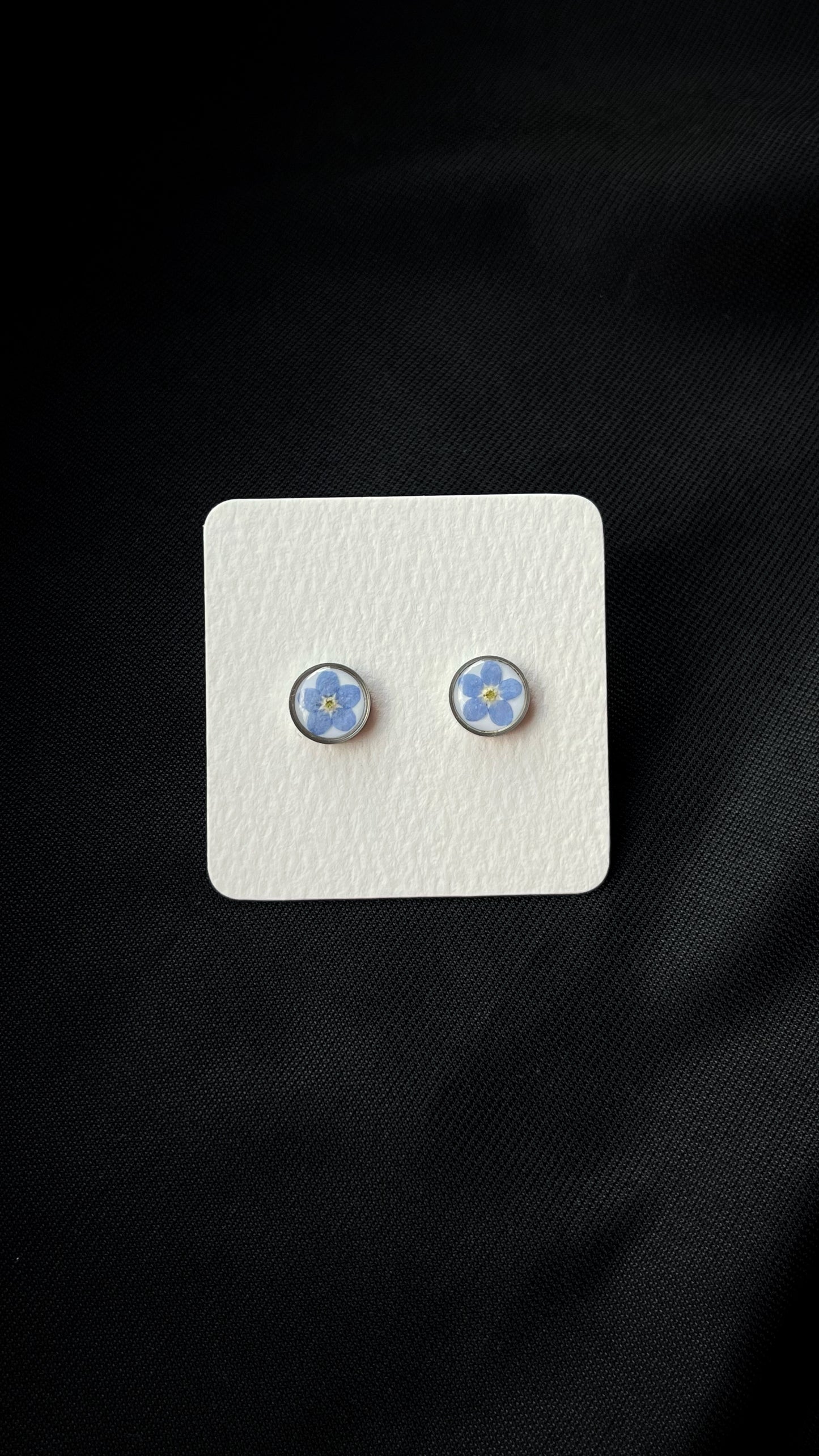 Forget-me-not stud earrings