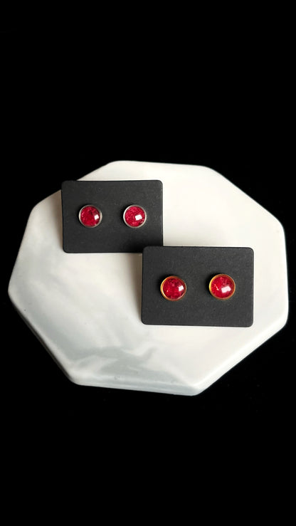 Baby’s breath stud earrings