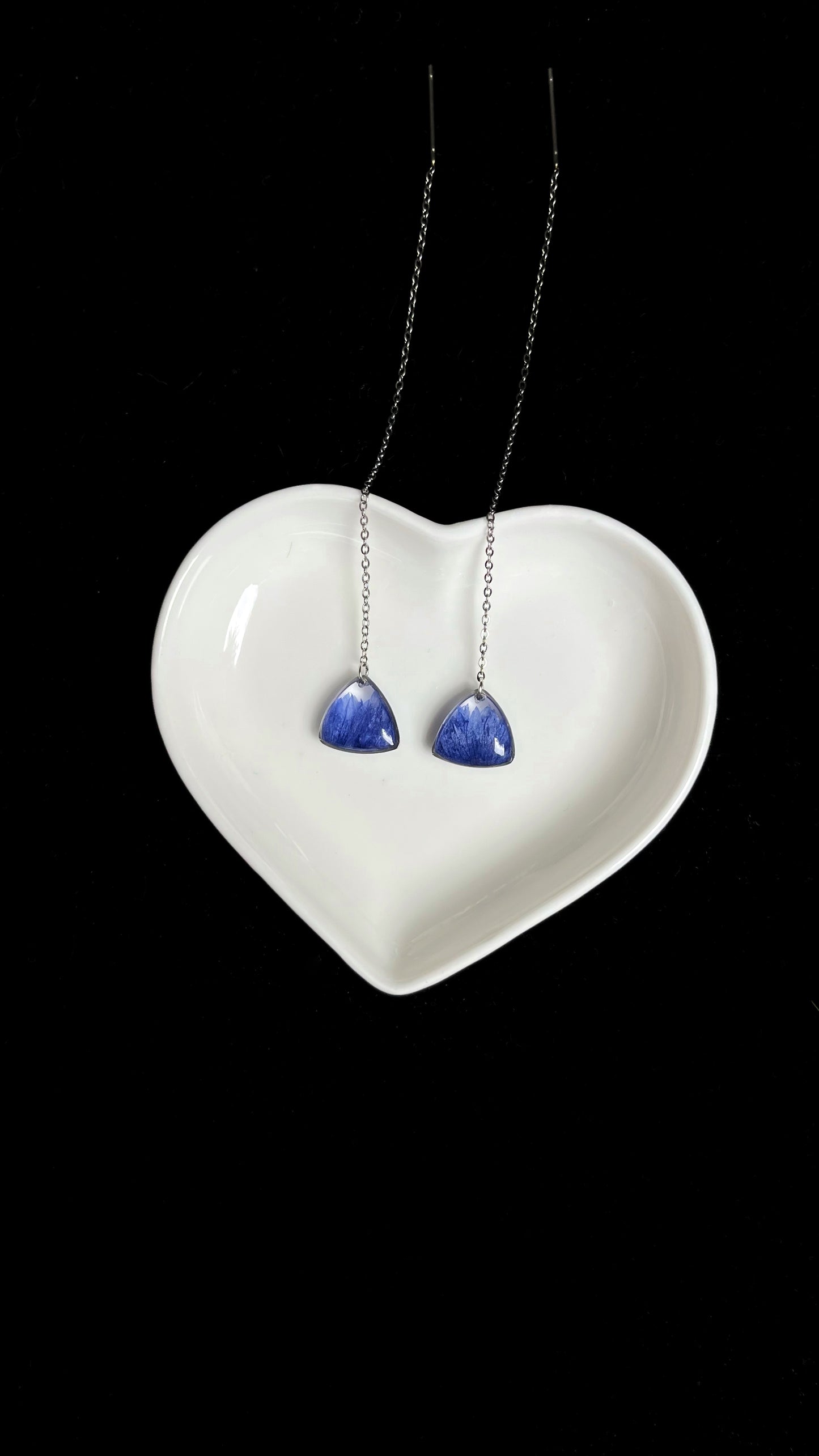 Cornflower earrings