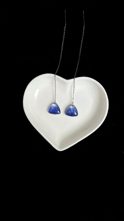 Cornflower earrings