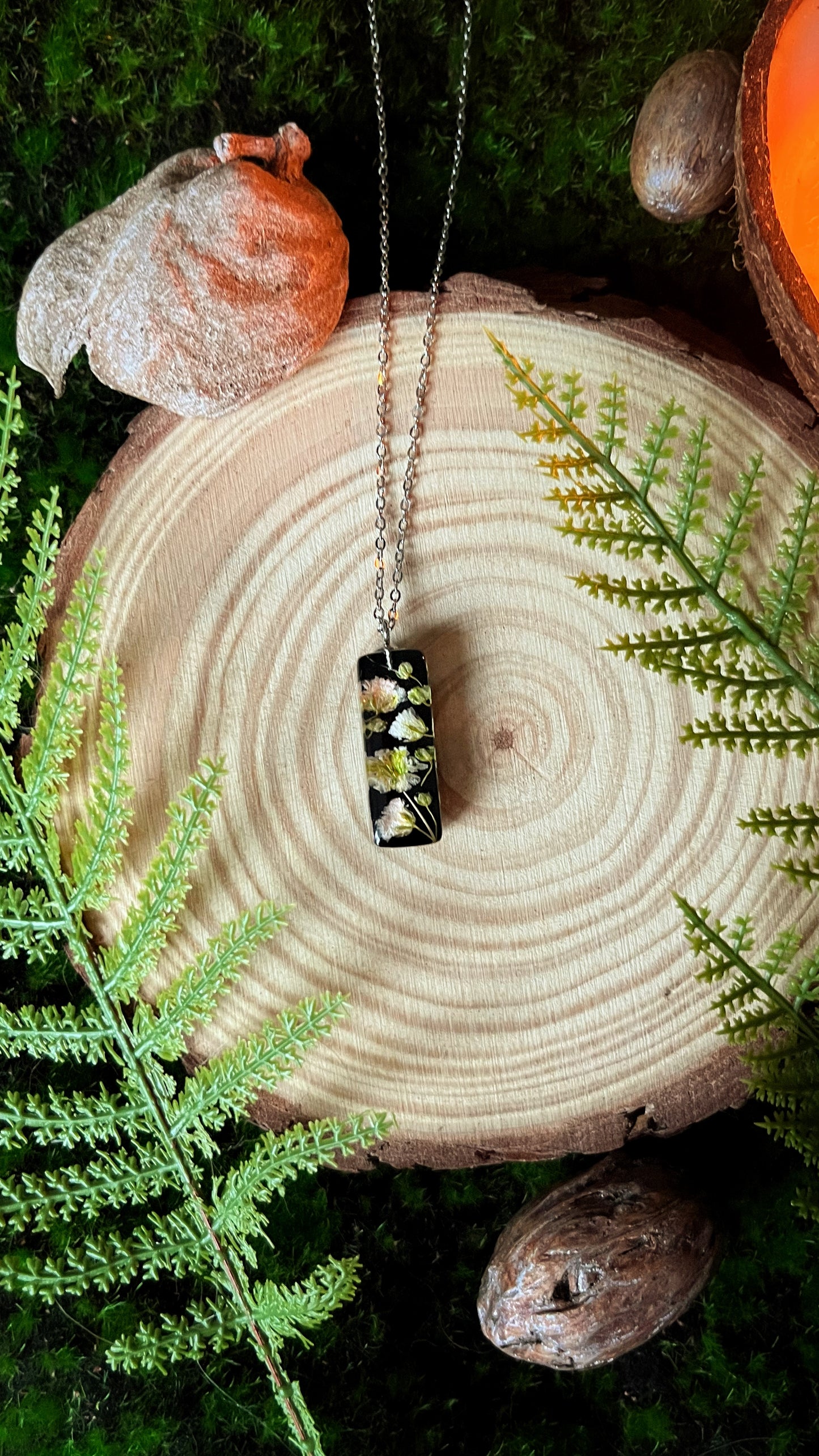 Baby’s breath pendant