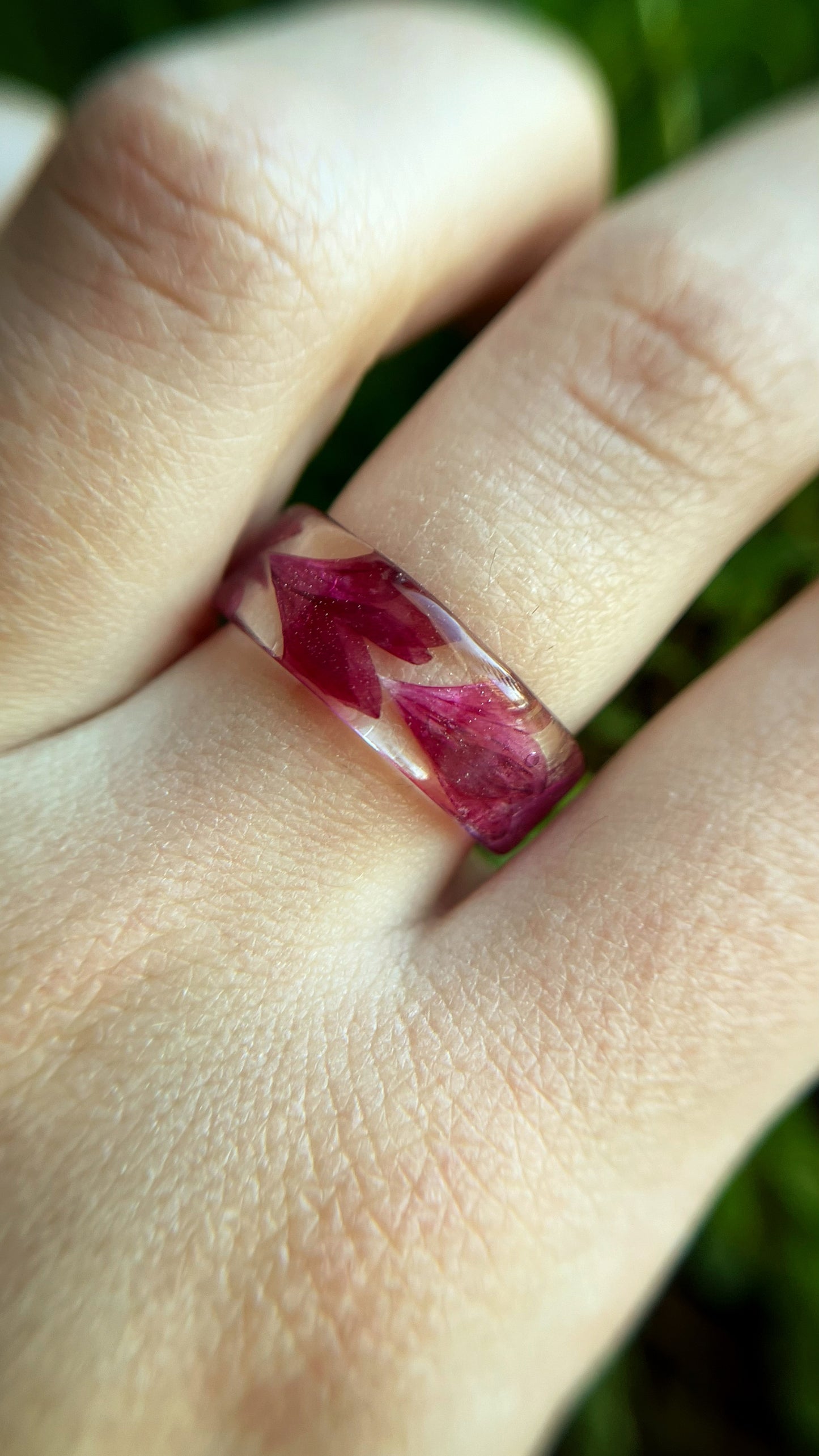 Cornflower ring (made to order)