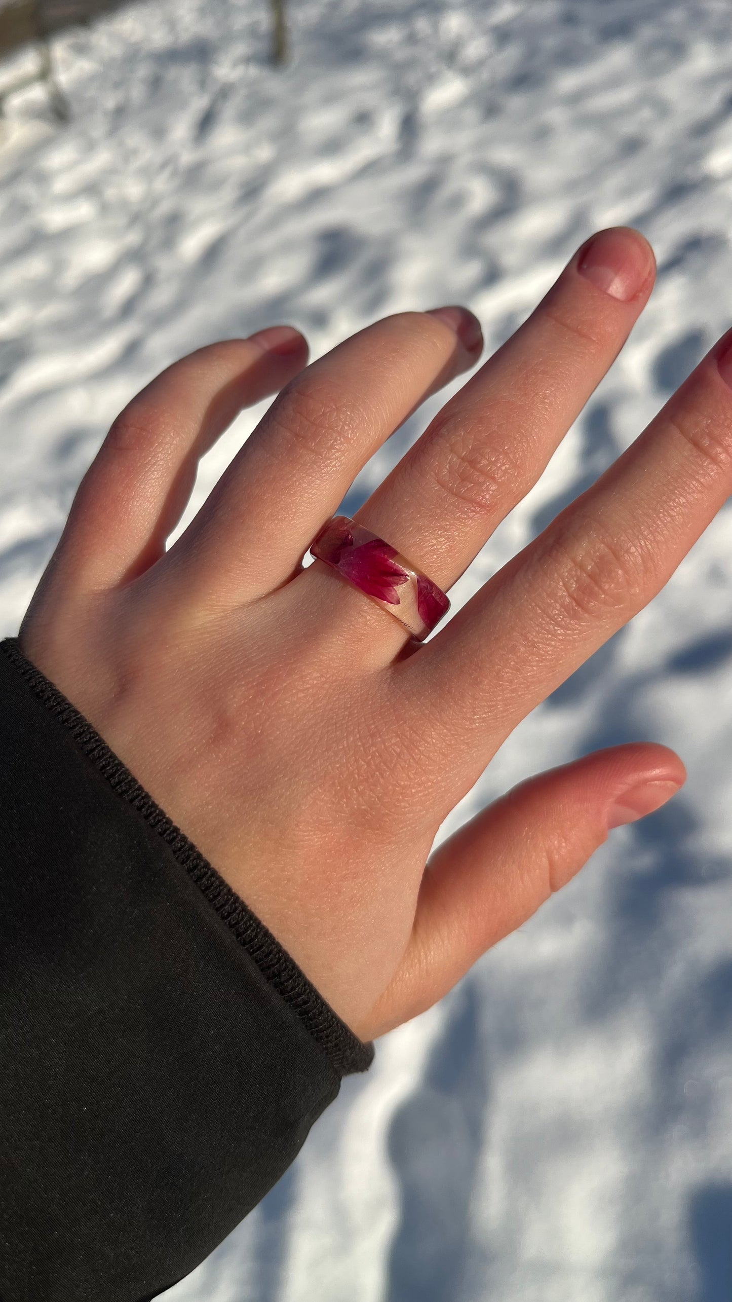 Cornflower ring (made to order)