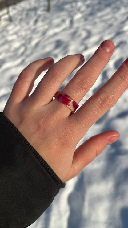 Cornflower ring (made to order)