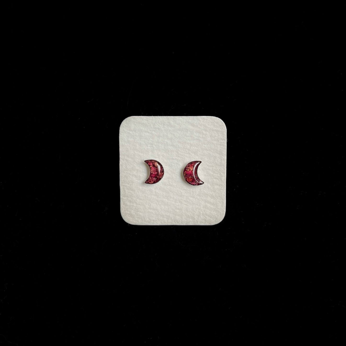 Rose stud earrings