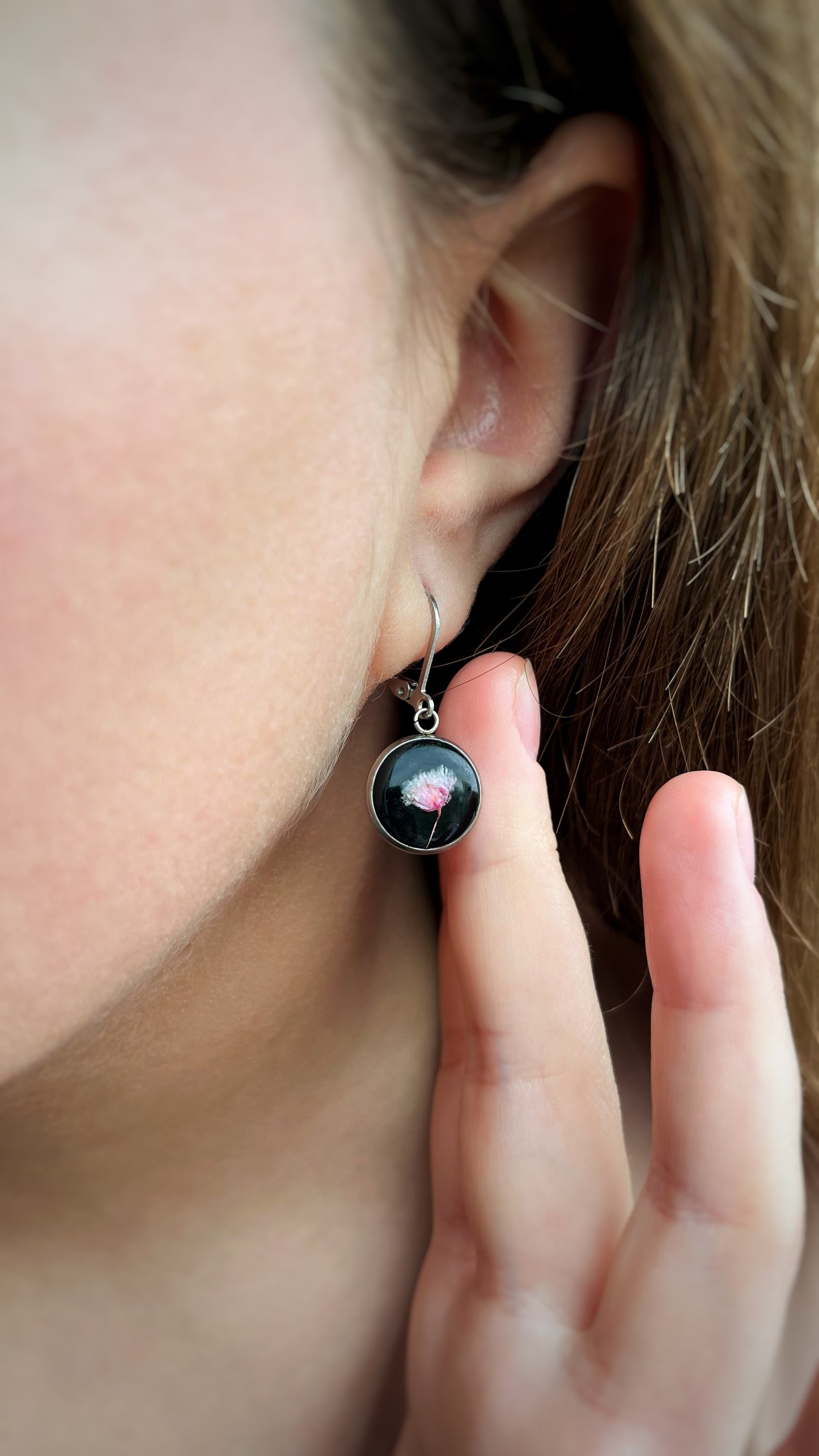 Baby’s breath earrings