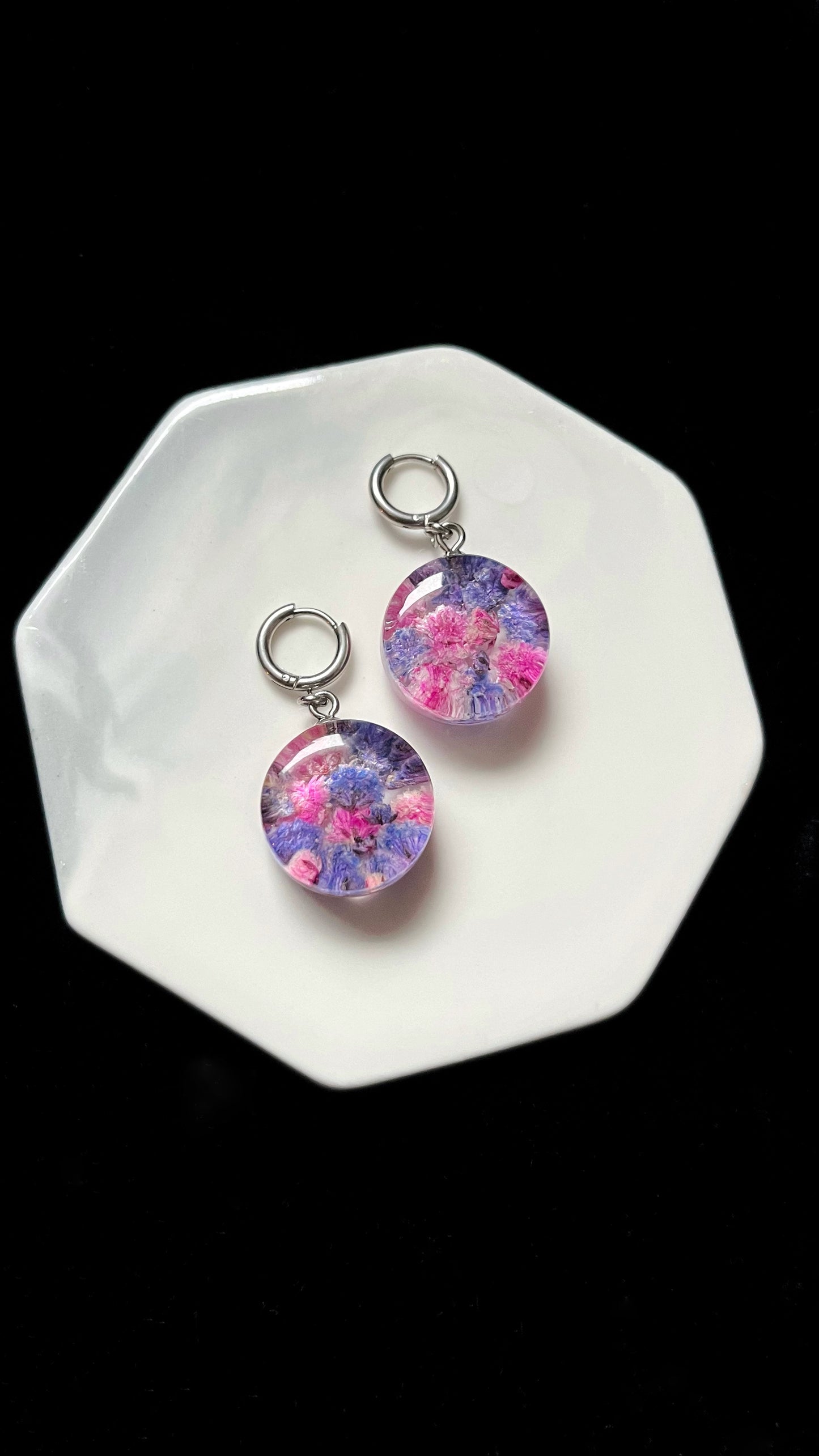 Baby’s breath earrings