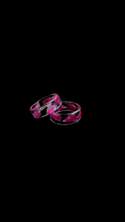 Cornflower ring (made to order)