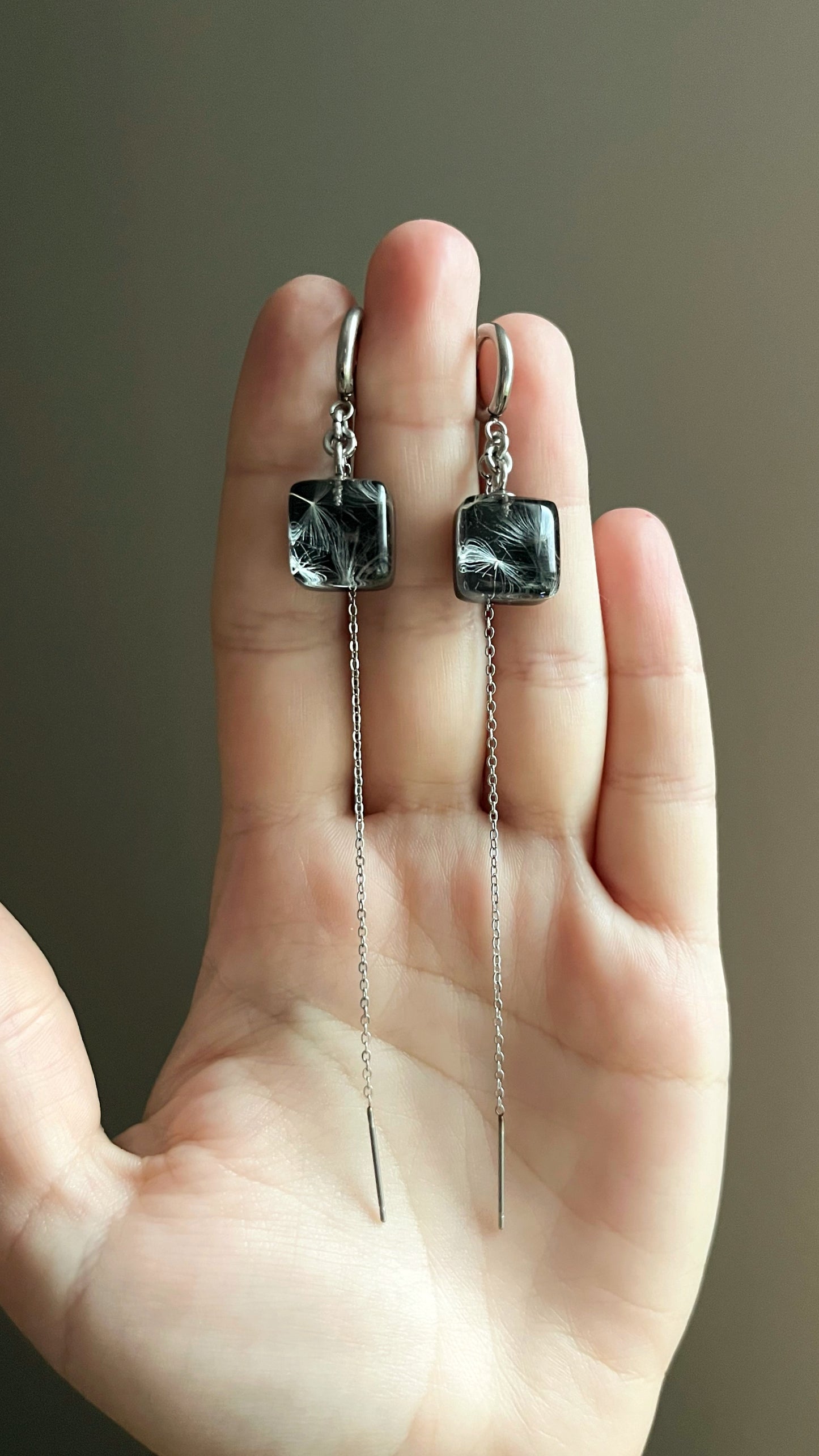 Dandelion earrings
