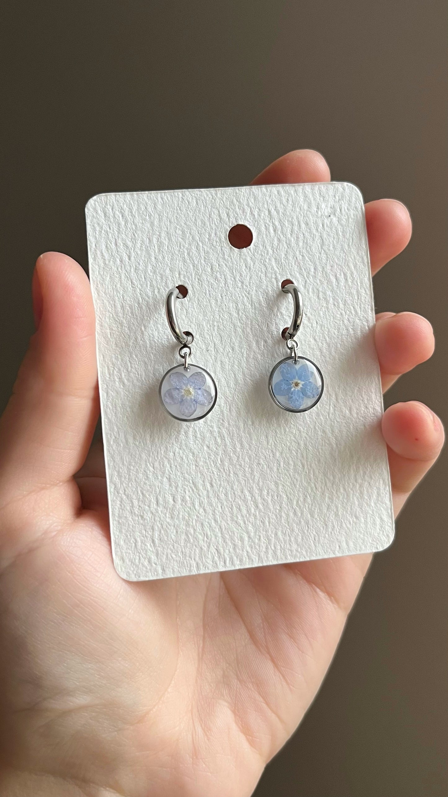 Forget-me-not earrings
