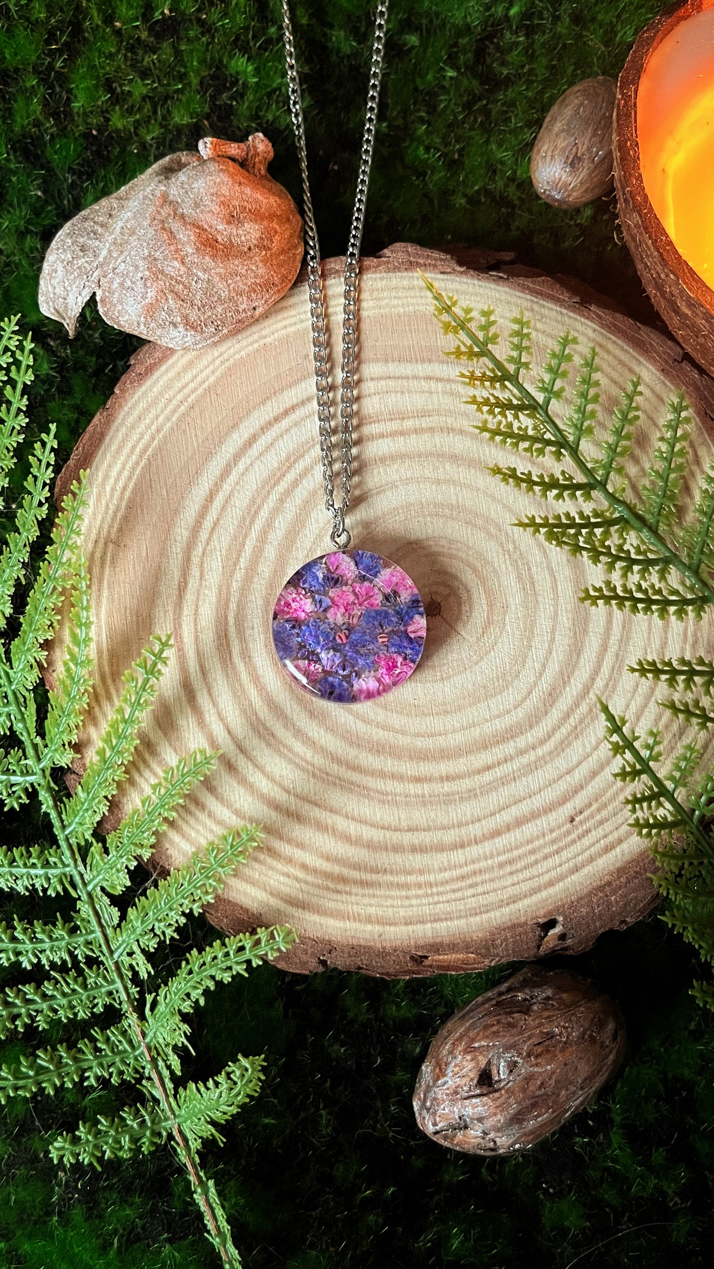 Baby’s breath pendant