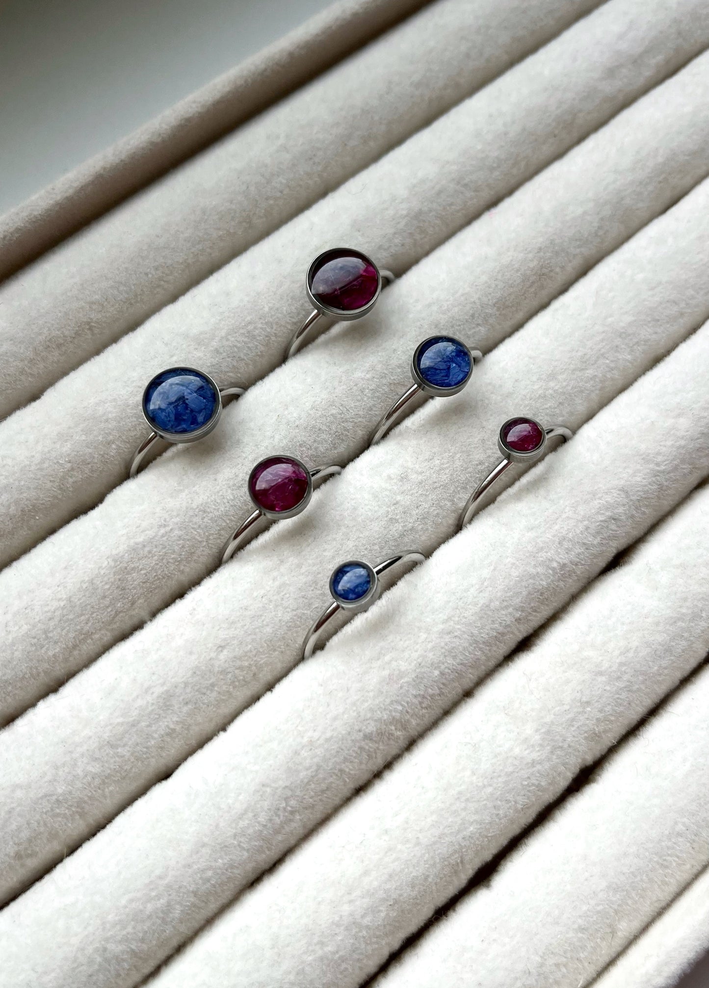 Cornflower rings