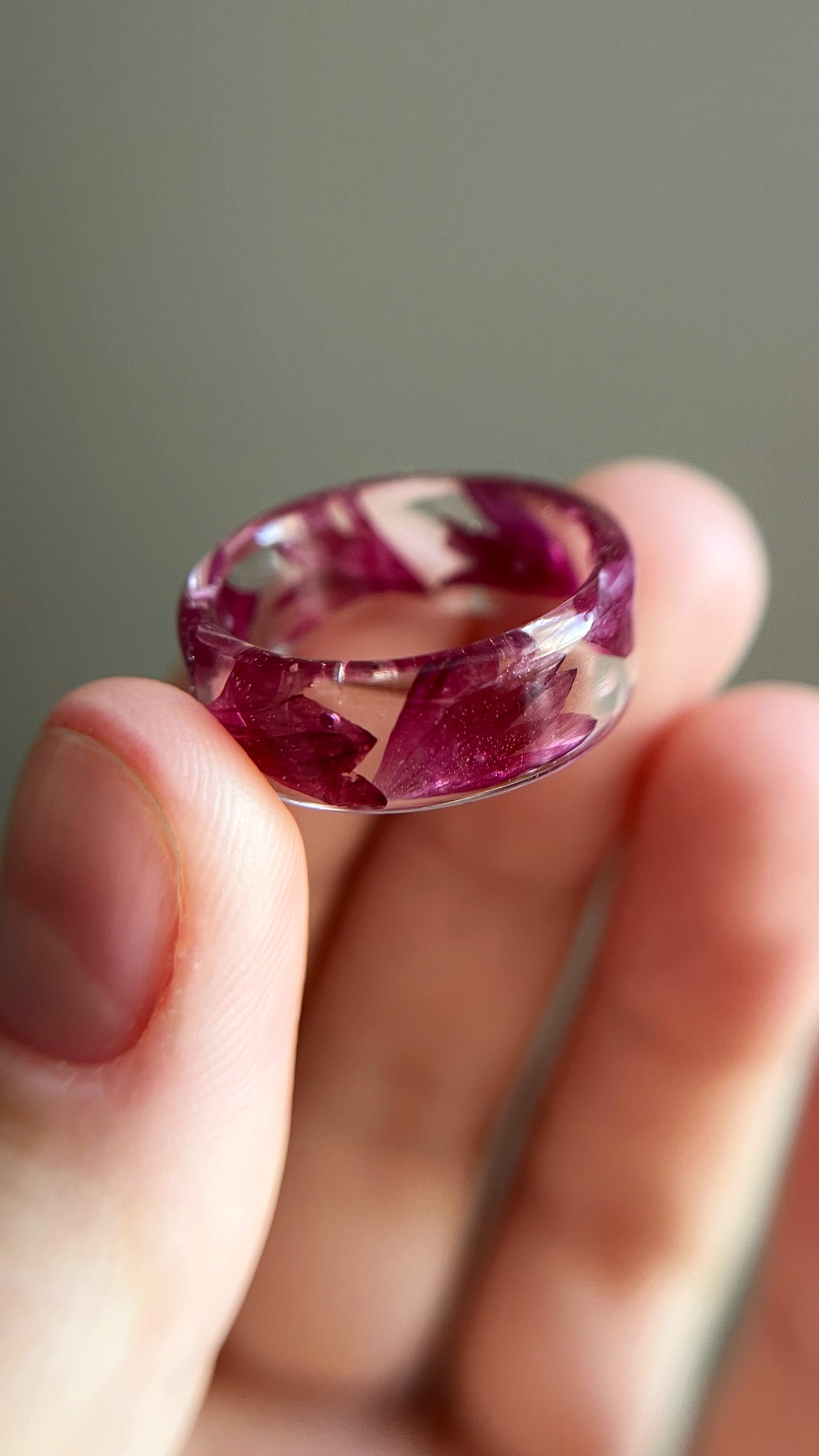Cornflower ring (made to order)
