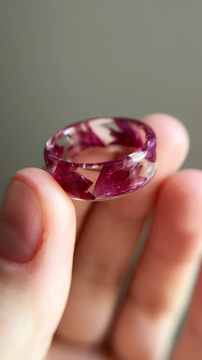 Cornflower ring (made to order)