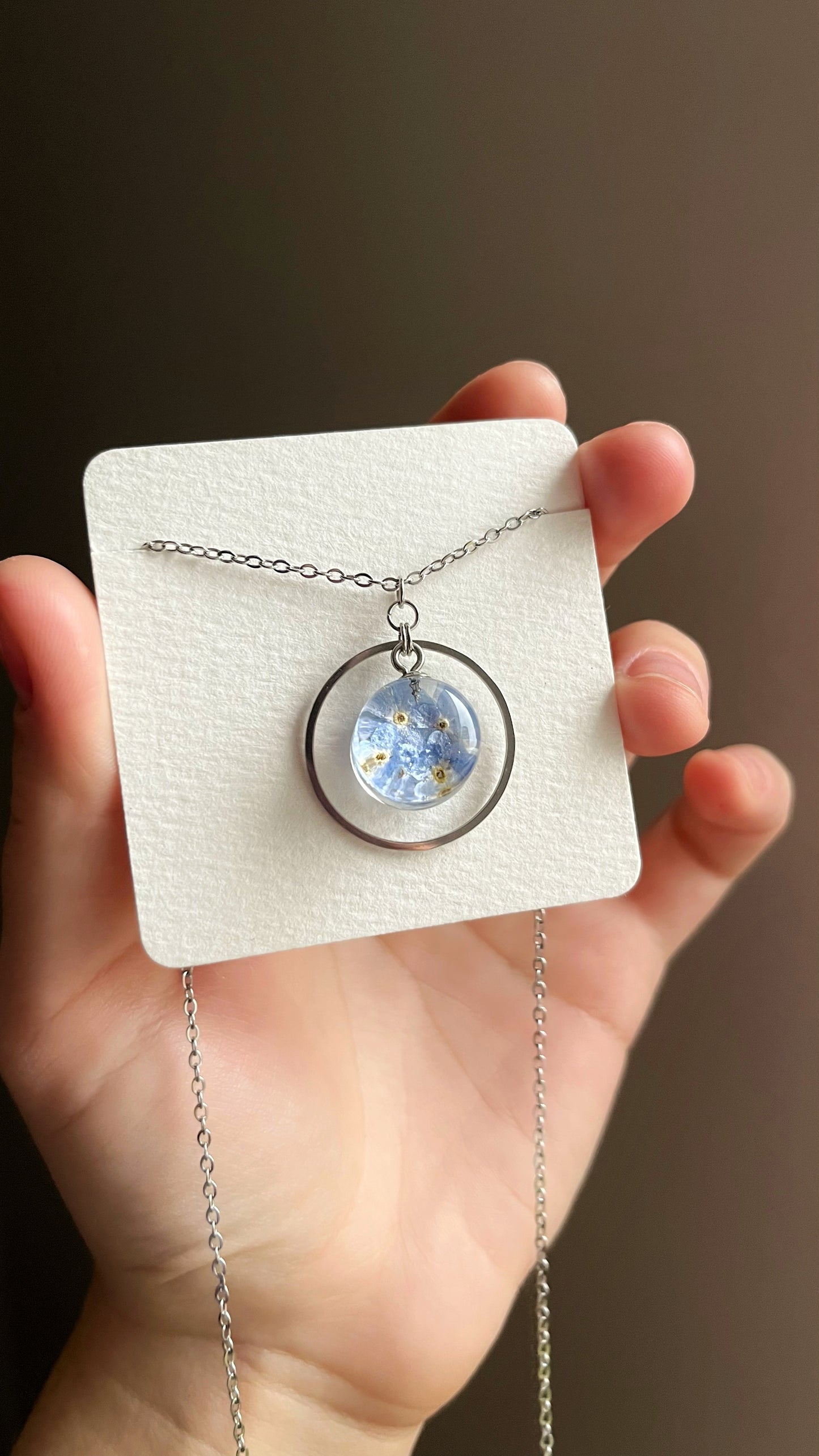 Forget-me-nots pendant
