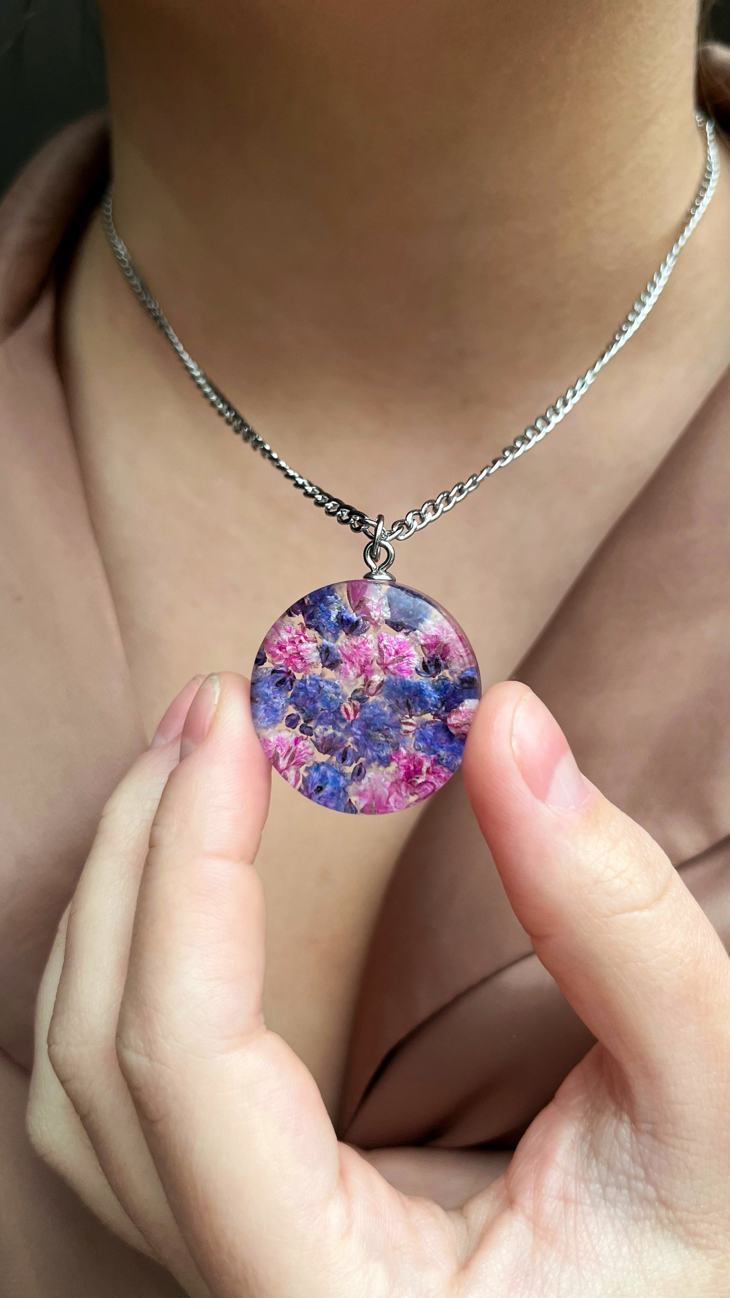 Baby’s breath pendant