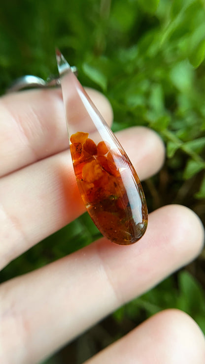 Amber earrings