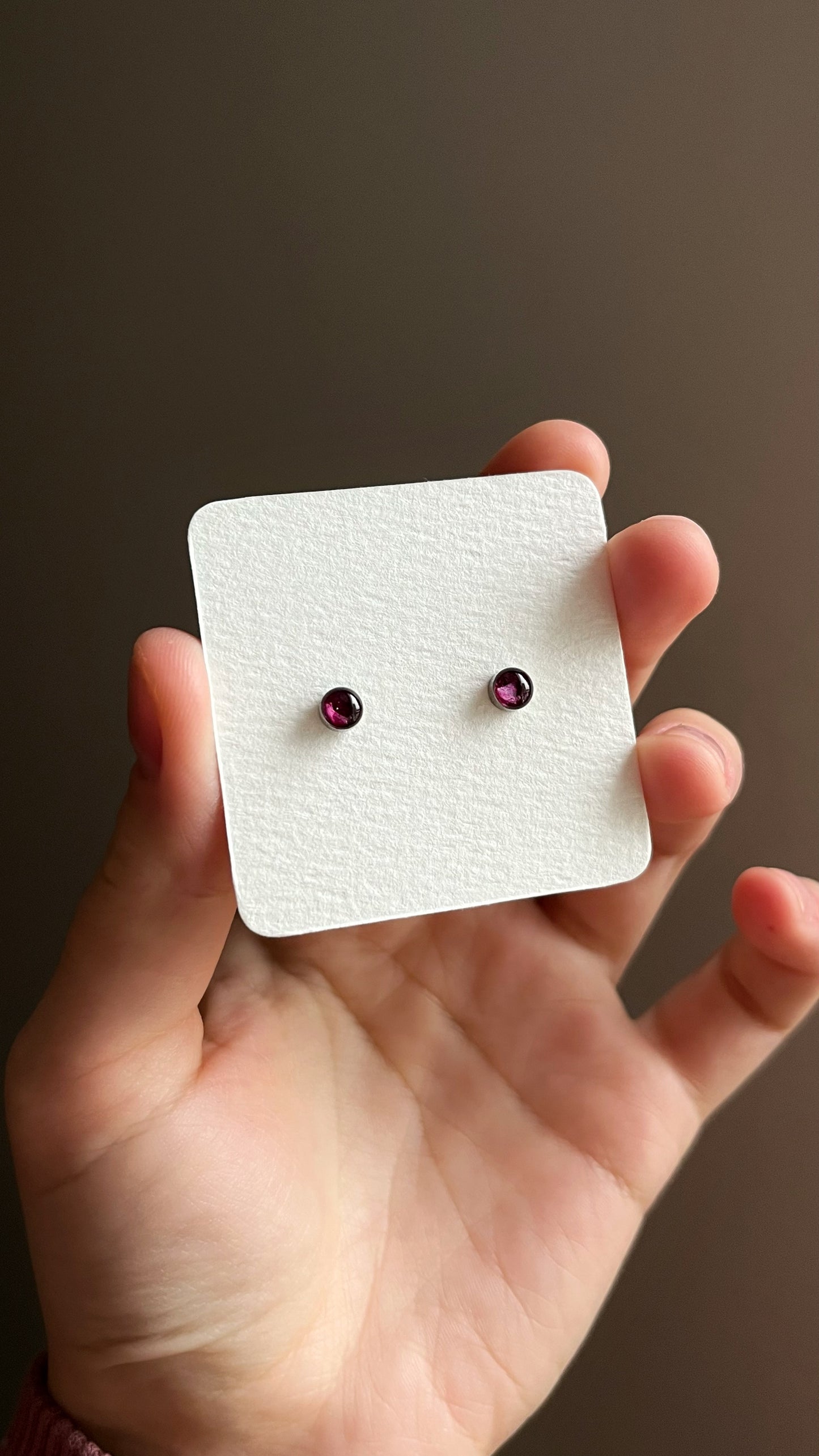 Cornflower stud earrings