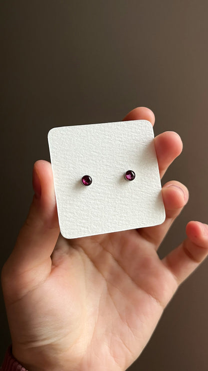 Cornflower stud earrings