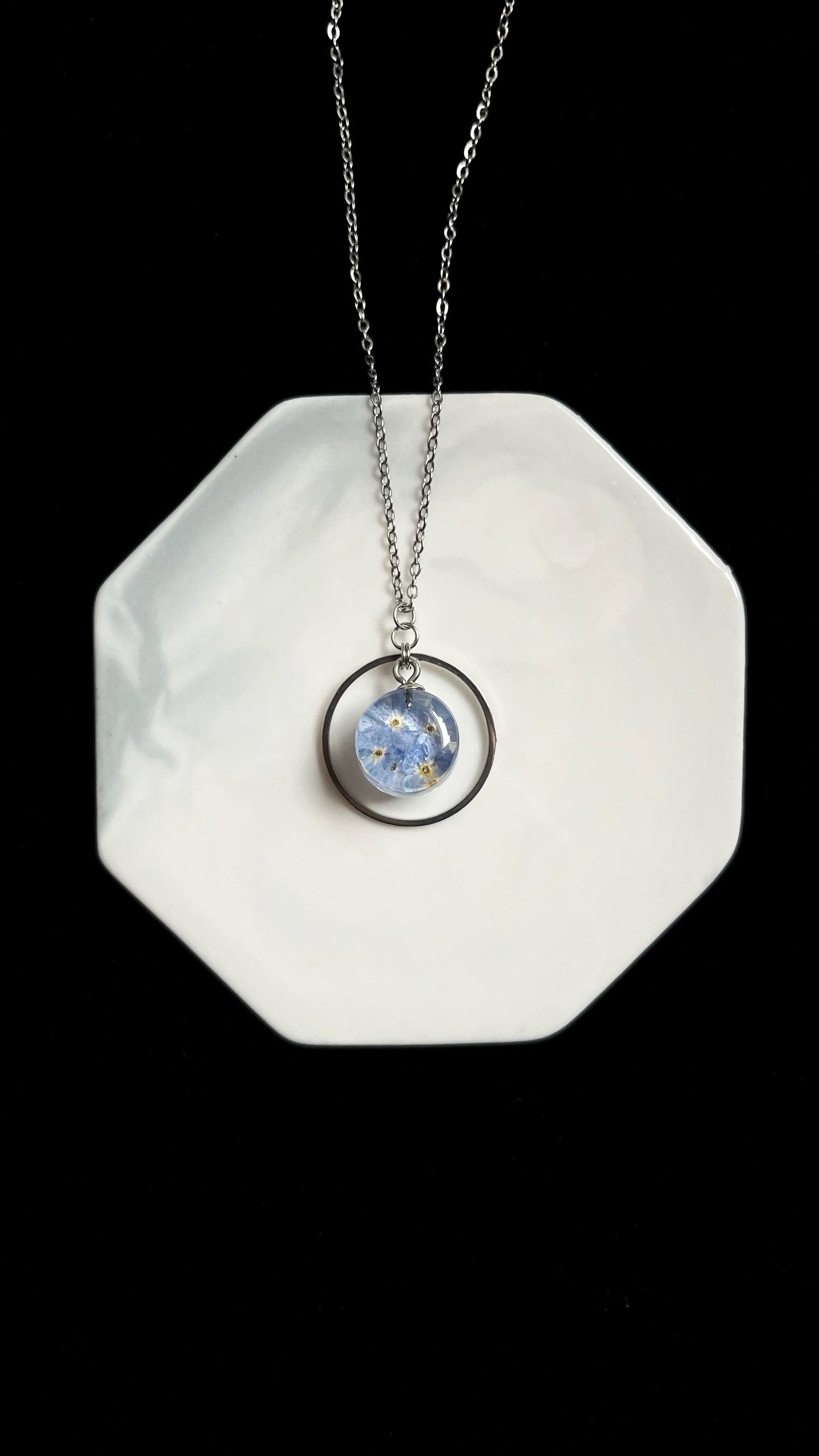 Forget-me-nots pendant