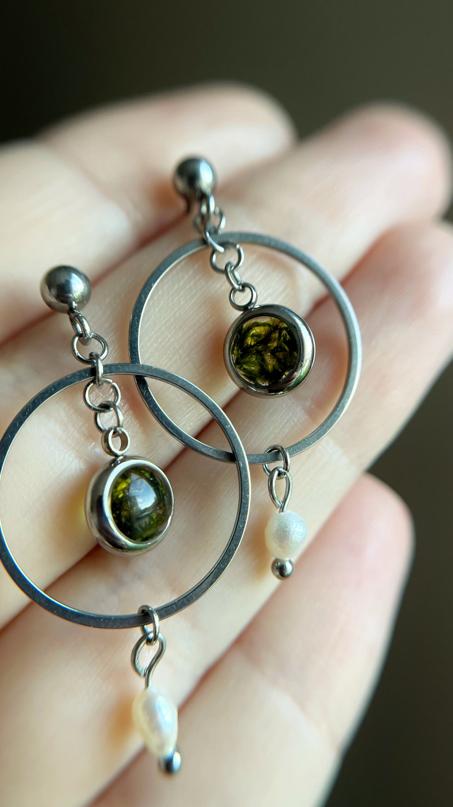 Moss earrings