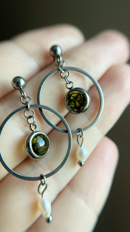 Moss earrings
