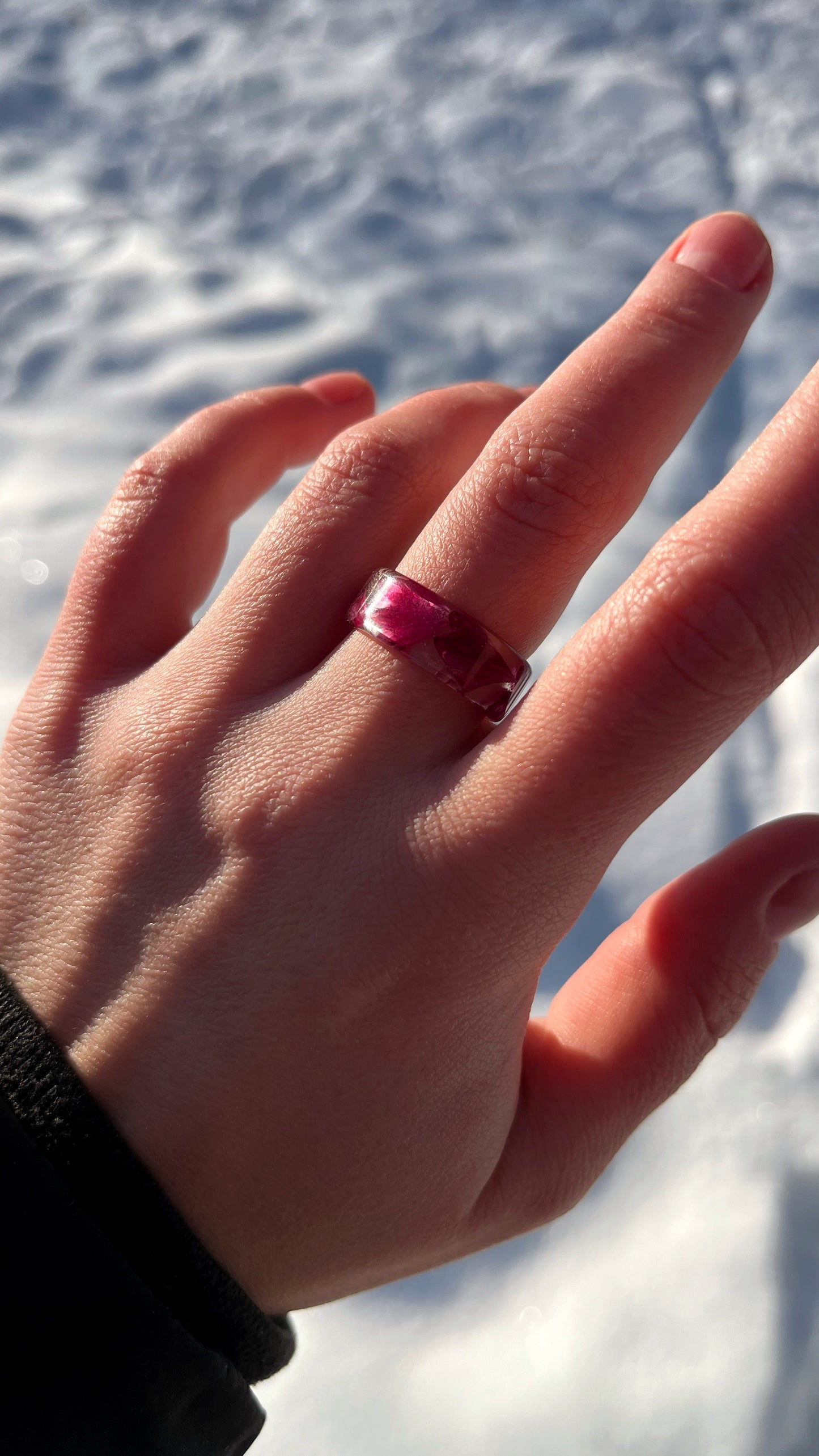 Cornflower ring (made to order)