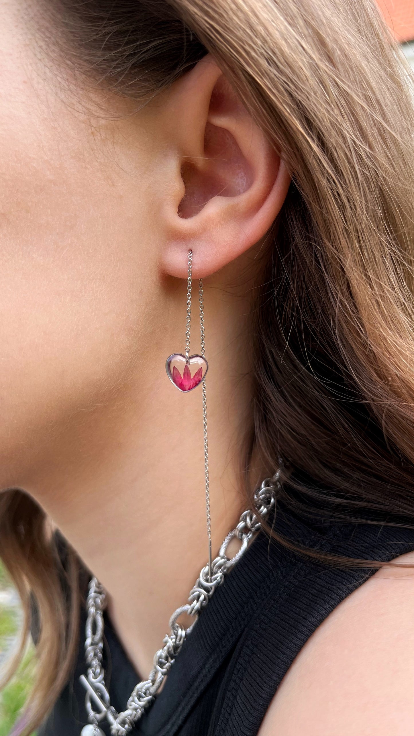 Cornflower earrings