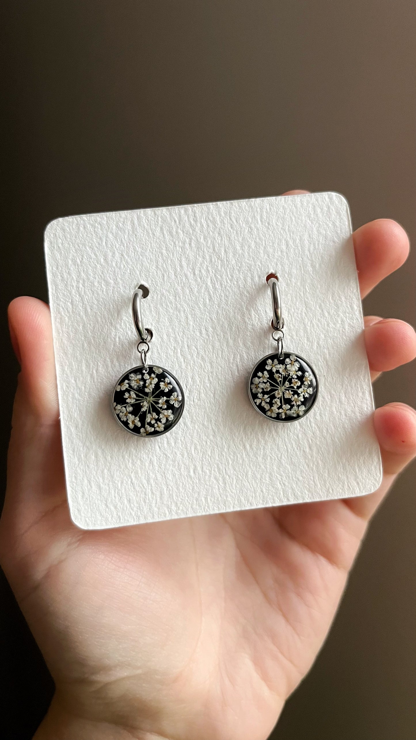 Ground elder earrings