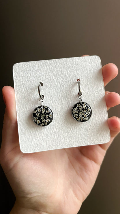 Ground elder earrings