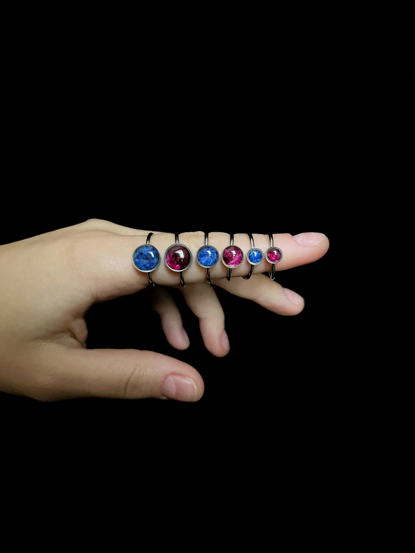 Cornflower rings