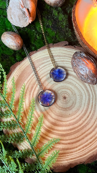 Cornflower pendants